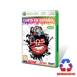 LIPS CANTA EN ESPAÑOL + MICROFONO XBOX 360 (SEMINUEVO)