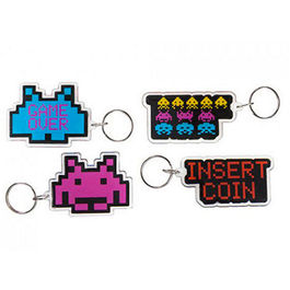 LLAVERO SPACE INVADERS ACRILICO