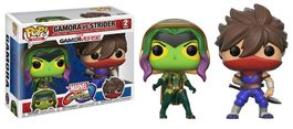 PACK FIGURAS POP MARVEL VS CAPCOM GAMORA VS STRIDER 9 CM