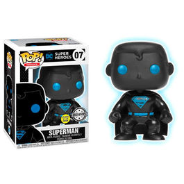 FIGURA POP DC COMICS SUPERMAN SILHOUETTE EXCLUSIVE GLOW IN THE DARK 9 CM