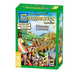 JUEGO DE MESA CARCASSONNE MERCADOS Y PUENTES EXPANSION