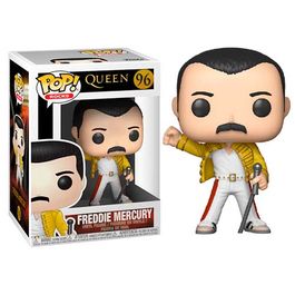 FIGURA POP ROCKS QUEEN FREDDIE MERCURY WEMBLEY 1986 9 CM