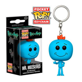 LLAVERO POP RICK Y MORTY MR. MEESEEKS 4 CM