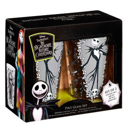 PACK DE 2 VASOS PESADILLA ANTES DE NAVIDAD JACK AND BONES