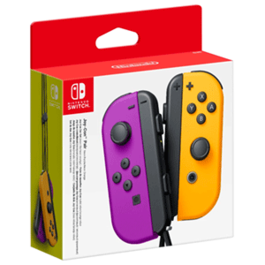 MANDO JOY-CON PACK DOBLE MORADO Y NARANJA NEON NINTENDO SWITCH