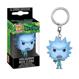 LLAVERO POP RICK & MORTY HOLOGRAM RICK CLONE 4CM
