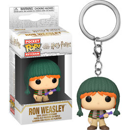 LLAVERO POP HARRY POTTER HOLIDAY RON WEASLEY 4 CM