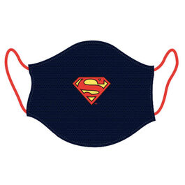 MASCARILLA WARNER SUPERMAN LOGO AZUL MARINO (CADETES)