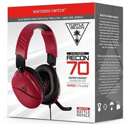 AURICULARES HEADSET TURTLE BEACH RECON 70N RED (PS4/XONE/PC/MAC/MOVIL)