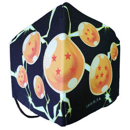 MASCARILLA DRAGON BALL NEGRO BOLAS DE DRAGON TALLA S