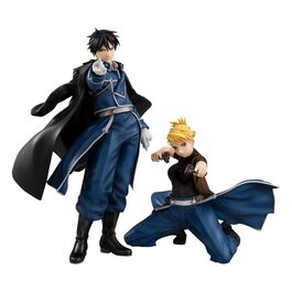 FIGURA FULLMETAL ALCHEMIST G.E.M. MEGAHOUSE ROY MUSTANG Y LIZA HAWKEYE 22-12 CM