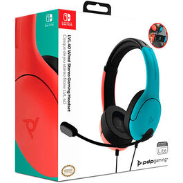 AURICULARES HEADSET PDP LVL40 WIRED STEREO AZUL Y ROJO GAMING LICENCIADO SWITCH