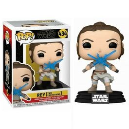 FIGURA POP STAR WARS EPISODIO IX REY WITH 2 LIGHT SABERS 9 CM