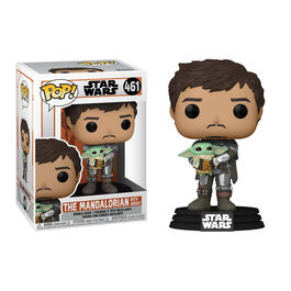 FIGURA POP STAR WARS THE MANDALORIAN - THE MANDALORIAN WITH GROGU 9CM