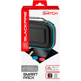 FUNDA SMART PACK + GLASS TEMPERED PROTECTOR SWITCH
