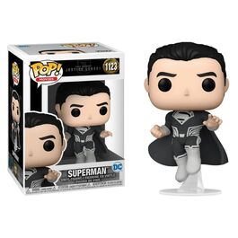 FIGURA POP LIGA DE LA JUSTICIA DE ZACK SNYDER SUPERMAN TRAJE NEGRO 9 CM