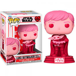 FIGURA POP STAR WARS VALENTINES LUKE Y GROGU 9 CM