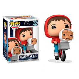 FIGURA POP E.T. EL EXTRATERRESTRE 40 TH ELLIOT IN BIKE 9CM