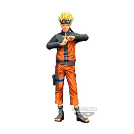 FIGURA NARUTO SHIPPIDEN NARUTO UZUMAKI GRANDISTA NERO MANGA 27 CM