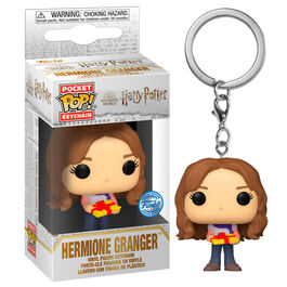 LLAVERO POP HARRY POTTER HOLIDAY HERMIONE EXCLUSIVE 4CM