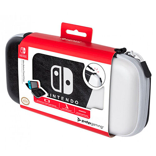 FUNDA NINTENDO SWITCH DELUXE TRAVEL CASE BLANCO Y NEGRO OLED PDP