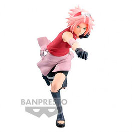 FIGURA NARUTO SHIPPUDEN HARUNO SAKURA VIBRATION STARS 16 CM