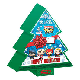 LLAVEROS POP DC COMICS HOLIDAY TREE PACK BOX