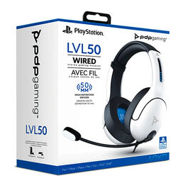AURICULARES HEADSET PDP LVL50 WIRED STEREO BLANCO (PS5/PS4)