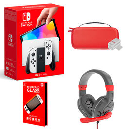 CONSOLA NINTENDO SWITCH OLED BLANCA PACK GAMEVIP