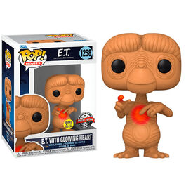 FIGURA POP E.T EL EXTRATERRESTRE CON CORAZON GLOW IN THE DARK SPECIAL EDITION 9 CM