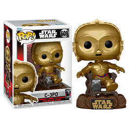 FIGURA POP STAR WARS ROTJ 40TH C3PO IN CHAIR 9 CM