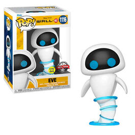 FIGURA POP DISNEY WALL-E EVE FLYING GLOW IN THE DARK 9 CM