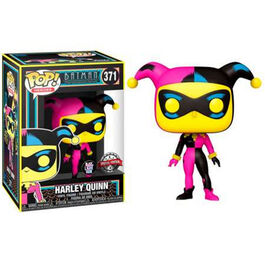 FIGURA POP DC COMICS HARLEY QUINN BLACK LIGHT 9 CM