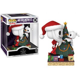 FIGURA POP PESADILLA ANTES DE NAVIDAD 30 TH JACK AND ZERO WITH TREE 12 CM