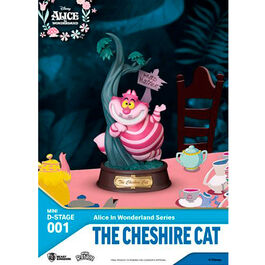 FIGURA ALICIA EN EL PAIS DE LAS MARAVILLAS DIORAMA STAGE THE CHESIRE CAT 10 CM
