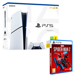 CONSOLA PS5 SLIM BLANCA + SPIDER-MAN 2 PS5