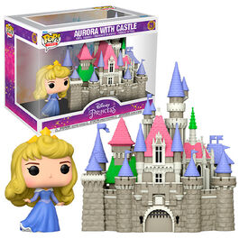 FIGURA POP DISNEY PRINCESA AURORA CON CASTILLO 9 CM