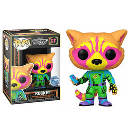 FIGURA POP MARVEL ROCKET RACOON BLACK LIGHT 9 CM