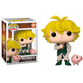 FIGURA POP THE SEVEN DEADLY SINS MELIODAS WITH HAWK 9 CM