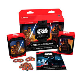 JUEGO DE CARTAS STAR WARS UNLIMITED LA CHISPA DE LA REBELION CAJA DE INICIO
