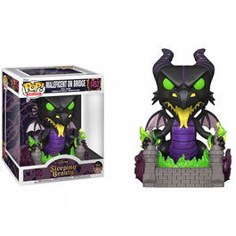 FIGURA POP LA BELLA DURMIENTE MALEFICA DRAGON EN PUENTE 15 CM