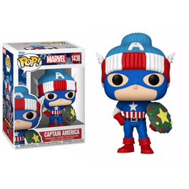 FIGURA POP MARVEL CAPITAN AMERICA HOLIDAY 2024 9 CM