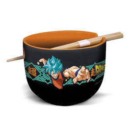 CUENCO DE RAMEN CON PALILLOS DRAGON BALL SUPER GOKU BLUE