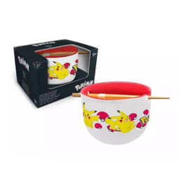 CUENCO DE RAMEN CON PALILLOS POKEMON PIKACHU