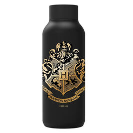 BOTELLA TERMO ACERO INOXIDABLE SOLID JET BLACK HARRY POTTER HOGWARTS 510 ML - QUOKKA
