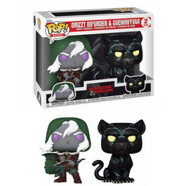 FIGURA POP PACK DUNGEONS & DRAGONS DRIZZT DO'URDEN & GUENHWYVAR 9 CM