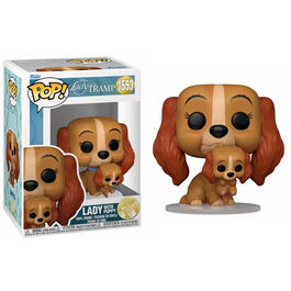 FIGURA FUNKO POP DISNEY LA DAMA Y EL VAGABUNDO LADY WITH PUPPY 9 CM