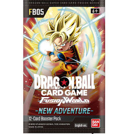 SOBRE CARTAS DRAGON BALL SUPER CARD GAME FUSION WORLD NEW ADVENTURES INGLES