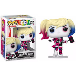 FIGURA FUNKO POP DC COMICS HARLEY QUINN CON MAZO 9 CM