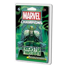 JUEGO DE CARTAS MARVEL CHAMPIONS TRICKSTER TAKEOVER PACK DE ESCENARIOS